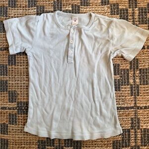 Kate Quinn light Blue henley t-Shirt